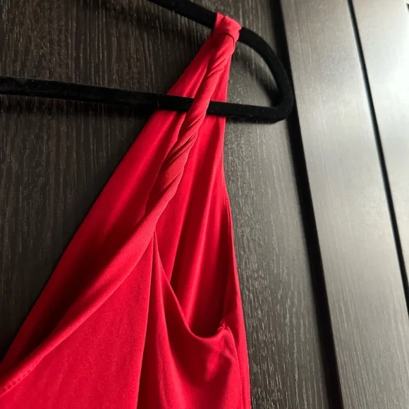 Vintage Y2K Red Pleated Dress - Picture 6 of 9